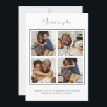 Modèle 4 photos<br><div class="desc">Quatre cartes plates photographiques. Personnalisez avec vos propres 4 photographies et texte de Ricaso .. ajoutez vos propres détails à ces cartes époustouflantes qui feront une impression - convient pour de nombreuses utilisations,  y compris Noël,  anniversaires,  mariages,  et bien plus encore</div>