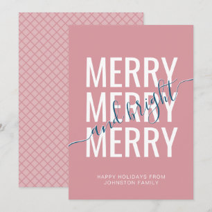 Modèle à carreaux rose de Noël gai et lumineux