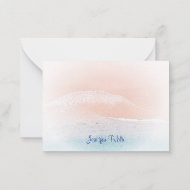 Modèle à la main Monogramme de sable de plage de b (Devant)