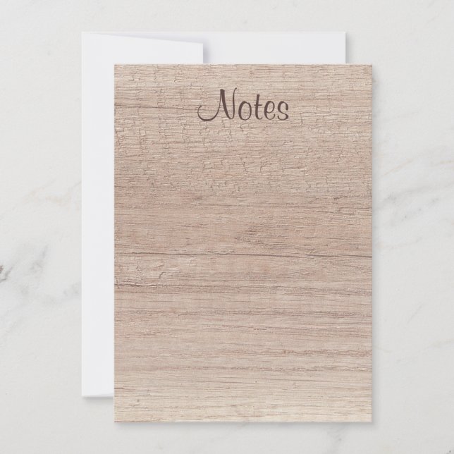 Modèle à l'apparence de bois naturel manuscrit (Devant)