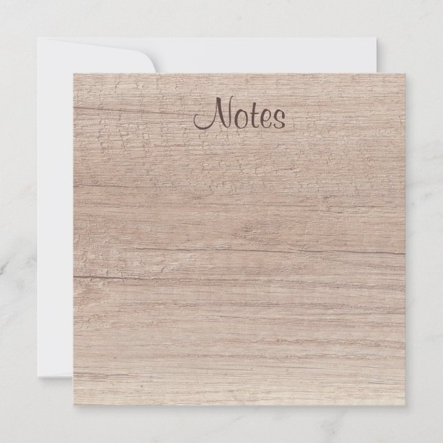 Modèle à l'apparence de bois naturel manuscrit (Devant)