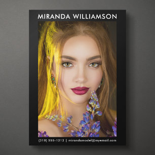 Modèle Acteur 1 Carte photo Comp 5x7 noir