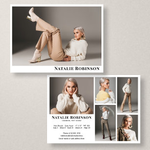 Modèle Acteur 6 Carte photo Comp Modèle de portefe