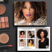 Modèle Acteur 6 Photo Deux Côtés Modèle Carte Comp