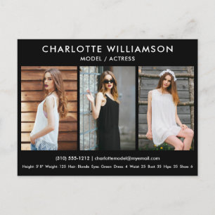 Modèle Acteur Carte Comp 3 Photo Carte Postale Bla