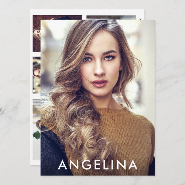 Modèle Acteur Photo Pro Carte Comp - 5 Photo Retou (Devant / Derrière)