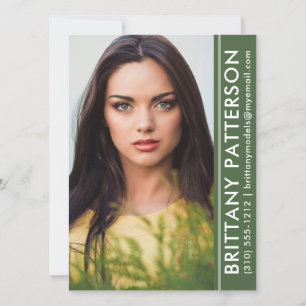 Modèle Acteur Photo Pro Carte Comp verte