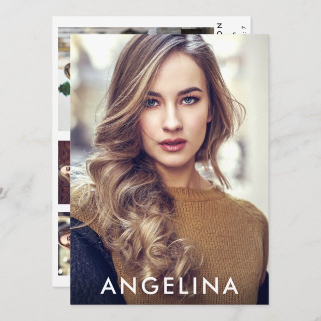 Modèle Acteur Photo Pro Comp Card 5 Photo Retour W (Devant / Derrière)