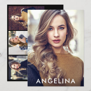 Modèle Acteur Photo Professional Carte Comp Black