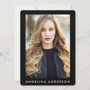 Modèle Acteur Photo Professionnel Carte Comp Noir