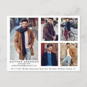 Modèle Actor Carte Comp Wht 5 Photo Carte Postale