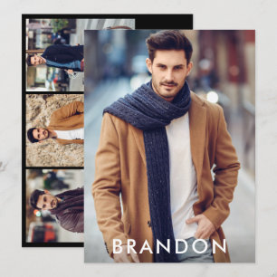 Modèle Actor Carte photo Comp professionnelle Blk