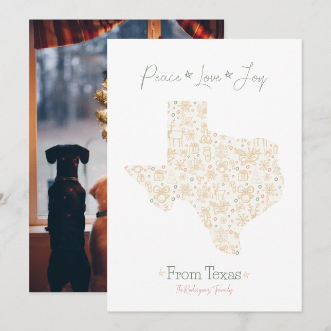 Modèle artistique à motifs de la ligne de Noël du  (Devant / Derrière)