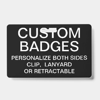 Modèle BADGE PERSONNALISÉ