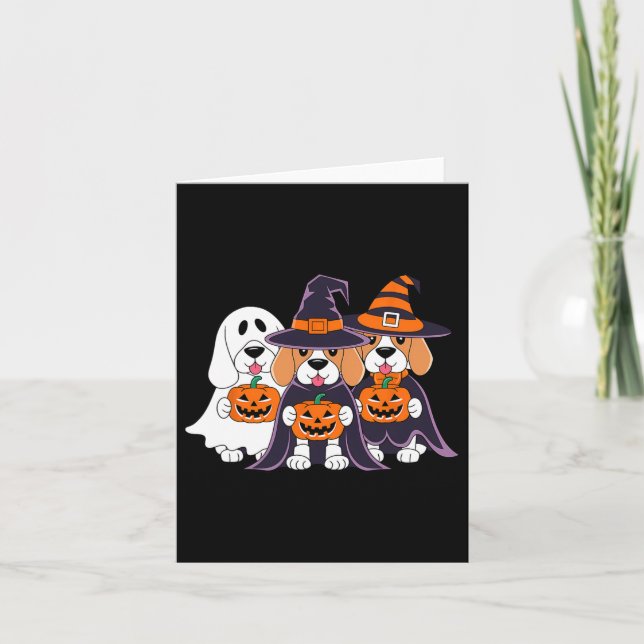 Modèle Beagle Fantôme Citrouille Halloween Pour Am (Devant)