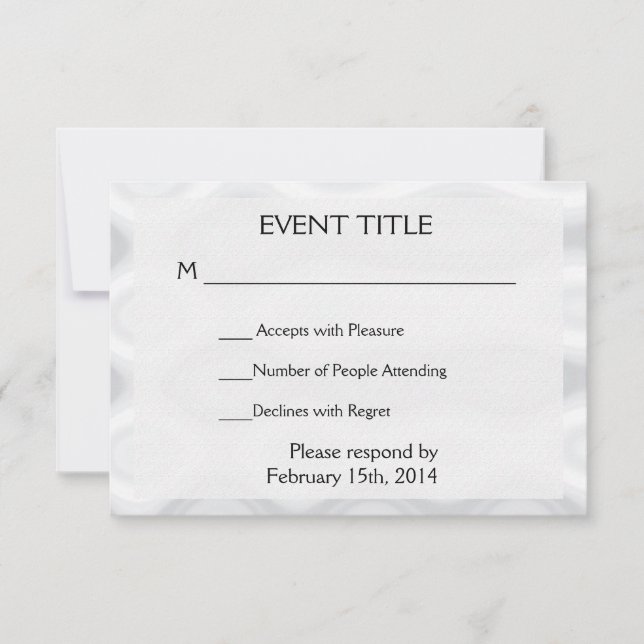 Modèle blanc rapide et facile (Devant)