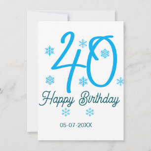 modèle bleu 40e anniversaire nom date année