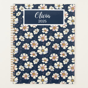 Modèle bleu et floral