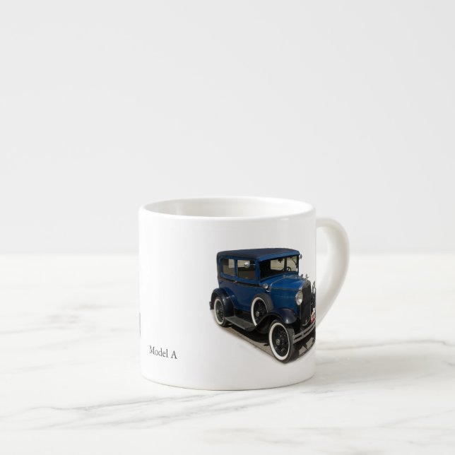 Modèle bleu Une tasse expresso (Devant droit)