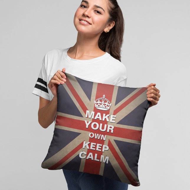 Modèle calme - Coussin Union Jack Vintage (Créateur téléchargé)