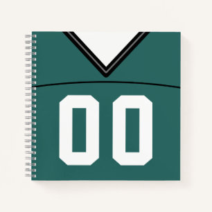 Modèle Carnet de football Jersey personnalisable