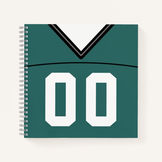 Modèle Carnet de football Jersey personnalisable (Devant)