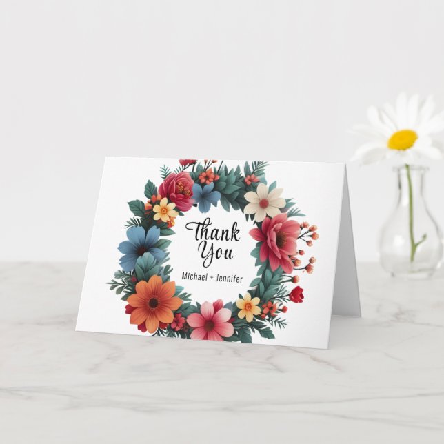 MODÈLE carte de remerciements (Petite plante)