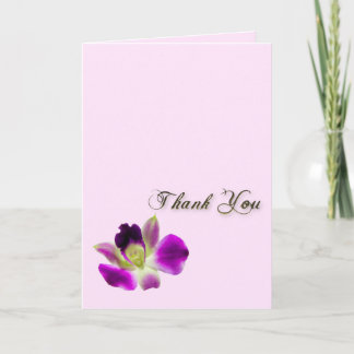 Modèle Carte de remerciements orchidée violet