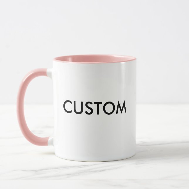 Modèle combiné de blanc de tasse personnalisé par (Gauche)