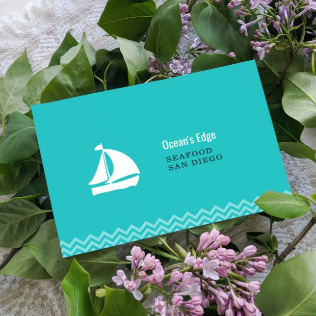 Modèle Customisé moderne Blue Ocean Waves (Créateur téléchargé)