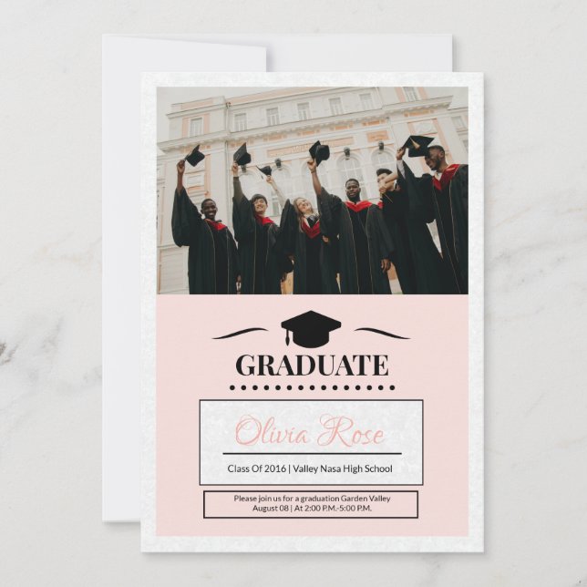 Modèle d'annonce de remise de diplômes (Devant)