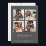 Modèle de 4 photos<br><div class="desc">Quatre cartes plates de photographie. Personnalisées avec vos propres 4 photographies et texte de Ricaso .. ajoutez vos propres détails à ces cartes époustouflantes qui feront une impression - adaptées à de nombreuses utilisations,  y compris Noël,  anniversaires,  mariages,  et bien plus encore</div>