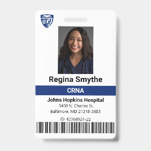 Modèle de badge Médicale de l'hôpital personnalisé