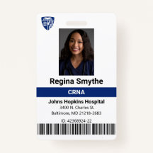 Modèle de badge Médicale de l'hôpital personnalisé