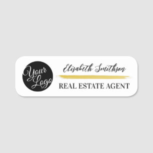 Modèle de badge minimaliste personnalisé moderne