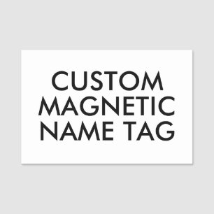 Modèle de badge nominatif magnétique personnalisé