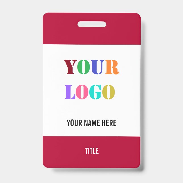 Modèle de Badge Personnalisé avec le Nom de Votre  (Avant)