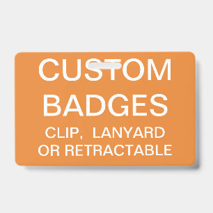 Modèle de badge personnalisé sur cordon personnali