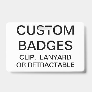 Modèle de badge personnalisé sur cordon personnali