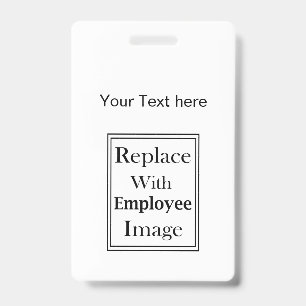 Modèle de badges de nom d'employé de budget