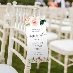 Modèle de balise de siège réservé aux fleurs de ro