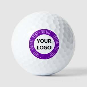 Modèle de balles de golf avec timbres à logo de so