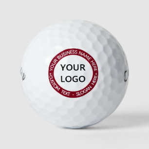 Modèle de balles de golf personnalisées avec texte