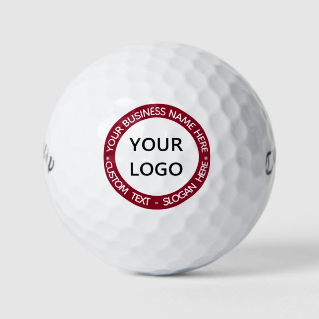 Modèle de balles de golf personnalisées avec texte (Devant)