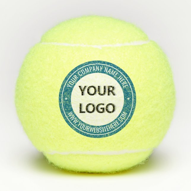 Modèle de balles de tennis à texte de logo de soci (Devant)