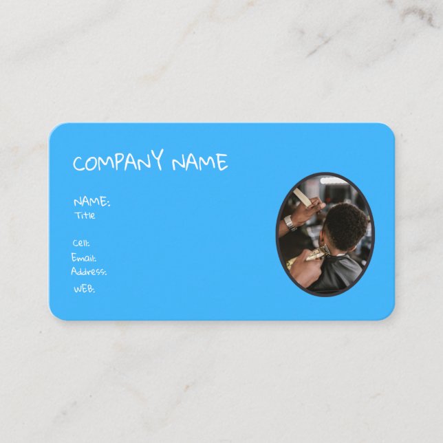 MODÈLE DE BASE CARTE DE VISITE HAIR SALON (Devant)