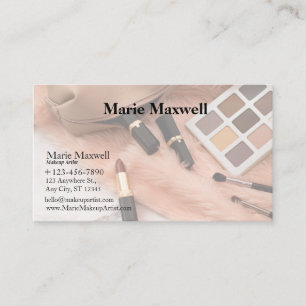 MODÈLE DE BASE CARTE DE VISITE MAKEUP ARTIST