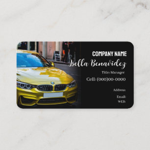 MODELE DE BASE CARTE DE VISITE voiture, ventes de