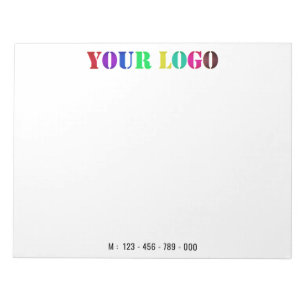 Modèle de bloc-notes d'entreprise avec logo d'entr