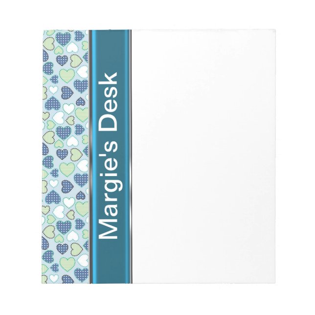 MODELE DE BLOC-NOTES PERSONNALISÉ FLEURI (Devant)